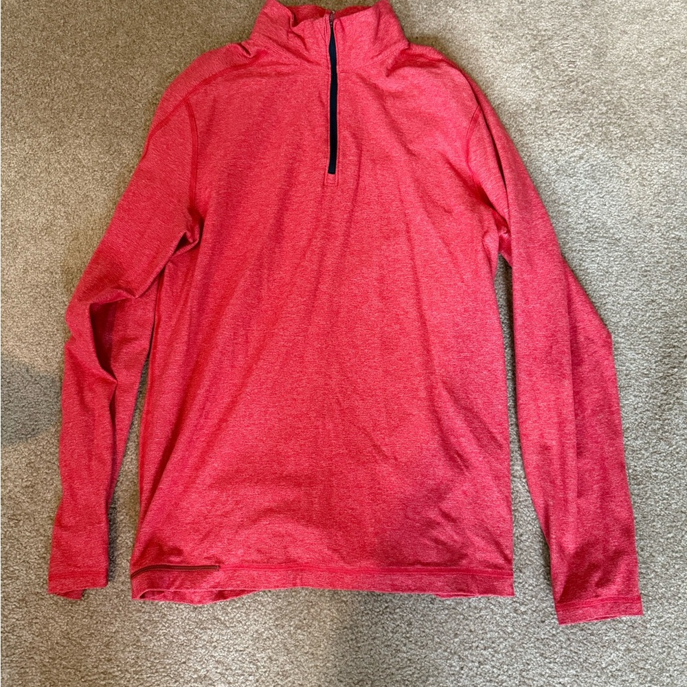 lululemon athletica Red Zip Up Sweater